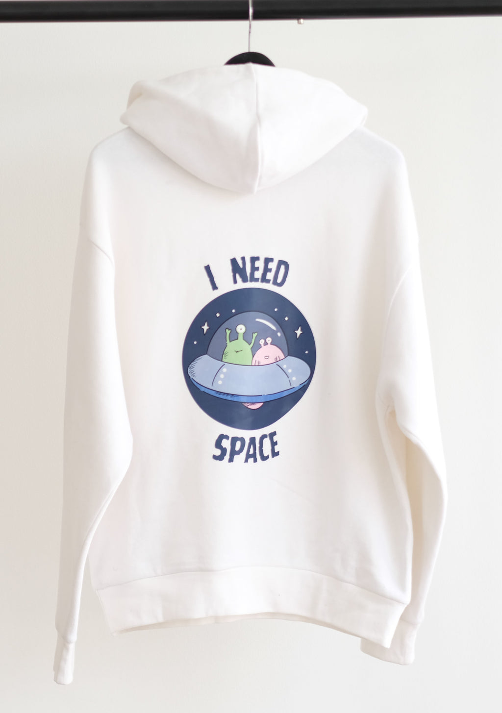 I Need Space - Hoodie - (White)